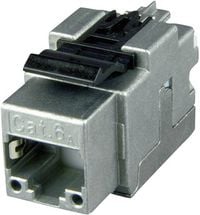 Produktbild: Teleg&auml;rtner 100023173 RJ45-Einbaumodul Keystone CAT 6a 1St.