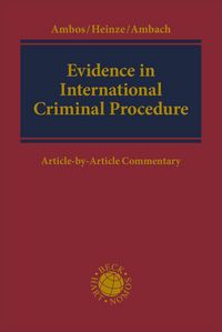 Produktbild: Evidence in International Criminal Procedure