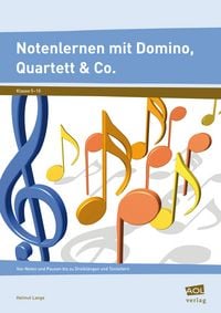 Produktbild: Notenlernen mit Domino, Quartett & Co.