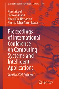 Produktbild: Proceedings of International Conference on Computing Systems and Intelligent Applications