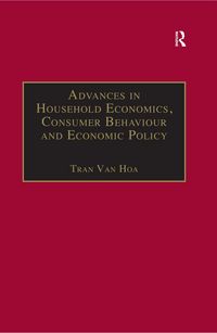 Produktbild: Advances in Household Economics, Consumer Behaviour and Economic Policy
