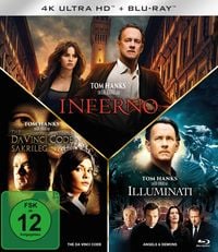 Produktbild: Illuminati / Inferno / The Da Vinci Code (3 4K Ultra HD s + 3 Blu-rays)