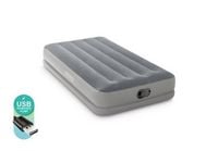Produktbild: Intex 64112 TWIN DURA-BEAM PRESTIGE AIRBED W/FASTFILL USB PUMP Luftbett (L x B x H) 1910 x 990 x 300 mm Grau