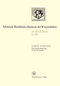Produktbild: Das Mehrheitsprinzip in der Demokratie