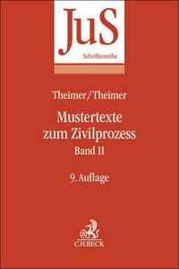 Produktbild: Mustertexte zum Zivilprozess Band II: Besondere Verfahren erster und zweiter Instanz, Relationstechnik
