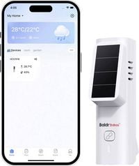 Produktbild: BaldrTherm Solar Thermo-/Hygrometer Wei&szlig; HCS701B