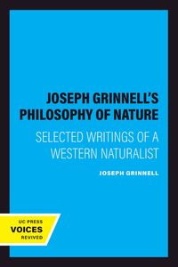 Produktbild: Joseph Grinnell's Philosophy of Nature