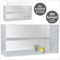 Bild vom Artikel Hochwertige Acryl-Vitrine mit verspiegelter Rückwand und 2 Ebenen. Einschub an der Vorderseite kann komplett geöffnet werden, wird aufgebaut geliefert vom Autor 