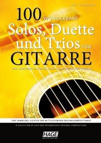 Produktbild: 100 wunderbare Solos, Duette und Trios f&uuml;r Gitarre