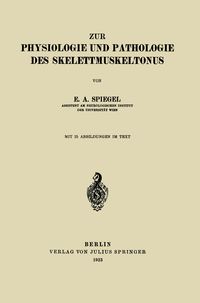 Produktbild: Zur Physiologie und Pathologie des Skelettmuskeltonus
