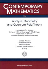 Produktbild: Analysis, Geometry and Quantum Field Theory
