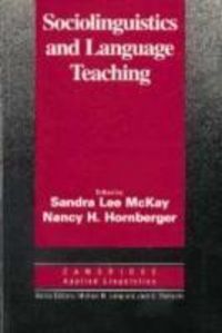 Produktbild: Sociolinguistics and Language Teaching