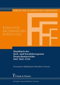 Produktbild: Handbuch des fach- und berufsbezogenen Deutschunterrichts DaF, DaZ, CLIL