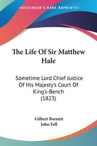 Produktbild: The Life Of Sir Matthew Hale