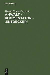 Produktbild: Anwalt - Kommentator - 'Entdecker'