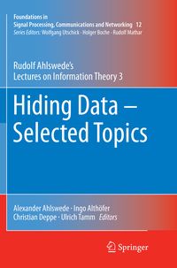 Produktbild: Hiding Data - Selected Topics