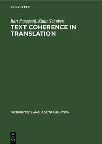 Produktbild: Text Coherence in Translation