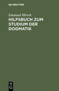 Produktbild: Hilfsbuch zum Studium der Dogmatik