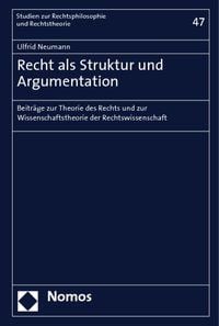 Produktbild: Recht als Struktur und Argumentation