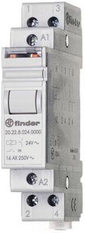 Produktbild: Stromsto&szlig;-Schalter Hutschiene Finder 20.22.8.230.4000 2 Schlie&szlig;er 230 V/AC 16 A 4000 VA 1 St.