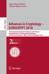 Produktbild: Advances in Cryptology &ndash; EUROCRYPT 2018