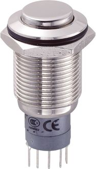 Produktbild: TRU COMPONENTS 701981 LAS2GQH-11Z/N/P Vandalismusgesch&uuml;tzter Druckschalter 250 V/AC 3 A 1 x Ein/Ein rastend 1 St.