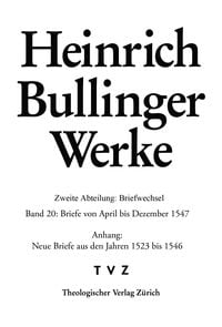 Produktbild: Briefe von April bis Dezember 1547