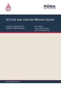 Produktbild: Ach Jott wat sind die M&auml;nner dumm