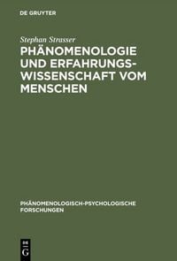 Produktbild: Ph&auml;nomenologie und Erfahrungswissenschaft vom Menschen