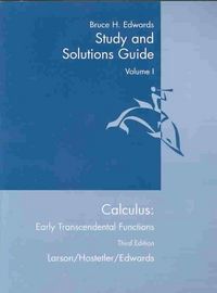 Produktbild: Calculus: Early Transcendental Functions Study and Solutions Guide: Volume I: Chapters P-9 and Appendix a