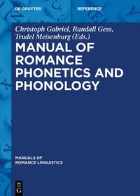 Produktbild: Manual of Romance Phonetics and Phonology