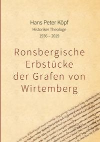Produktbild: Ronsbergische Erbst&uuml;cke der Grafen von Wirtemberg