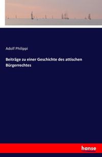 Produktbild: Beitr&auml;ge zu einer Geschichte des attischen B&uuml;rgerrechtes