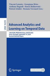 Produktbild: Advanced Analytics and Learning on Temporal Data