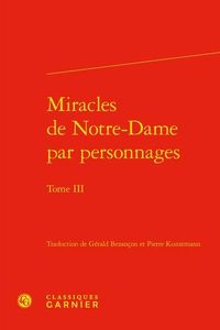 Produktbild: Miracles de Notre-Dame Par Personnages T.3