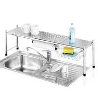 Produktbild: Sp&uuml;lbeckenregal Mod. Expando, mit herausziehbarem Ablagekorb