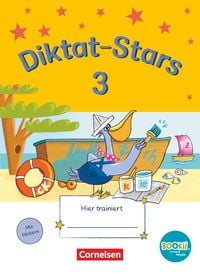 Diktat-Stars - BOOKii-Ausgabe - 3. Schuljahr. Übungsheft mit Lösungen