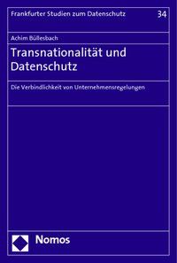 Produktbild: Transnationalit&auml;t und Datenschutz