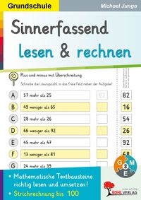 Produktbild: Sinnerfassend lesen und rechnen / Addition und Subtraktion bis 100