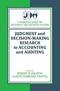 Produktbild: Judgment and Decision-Making Research in Accounting and Auditing
