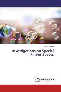 Produktbild: Investigations on Special Finsler Spaces