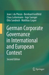 Produktbild: German Corporate Governance in International and European Context