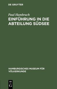 Produktbild: Einf&uuml;hrung in die Abteilung S&uuml;dsee
