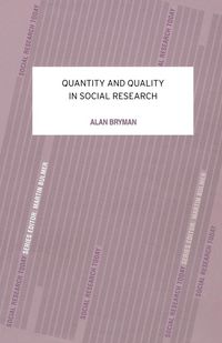 Produktbild: Quantity and Quality in Social Research
