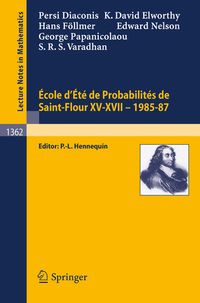 Produktbild: Ecole d'Ete de Probabilites de Saint-Flour XV-XVII, 1985-87
