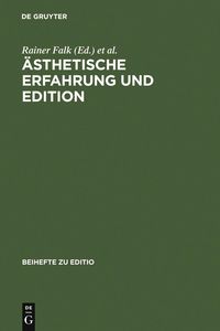 Produktbild: &Auml;sthetische Erfahrung und Edition