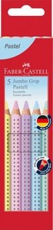 Produktbild: Faber-Castell Buntstifte Jumbo Grip pastell, 5er Set