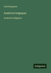Produktbild: Analectes belgiques