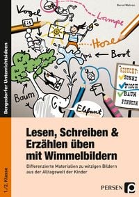 Produktbild: Lesen, Schreiben & Erz&auml;hlen &uuml;ben mit Wimmelbildern