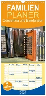 Produktbild: Familienplaner 2027 - Concertina und Bandoneon mit 5 Spalten (Wandkalender, 21 x 45 cm) CALVENDO